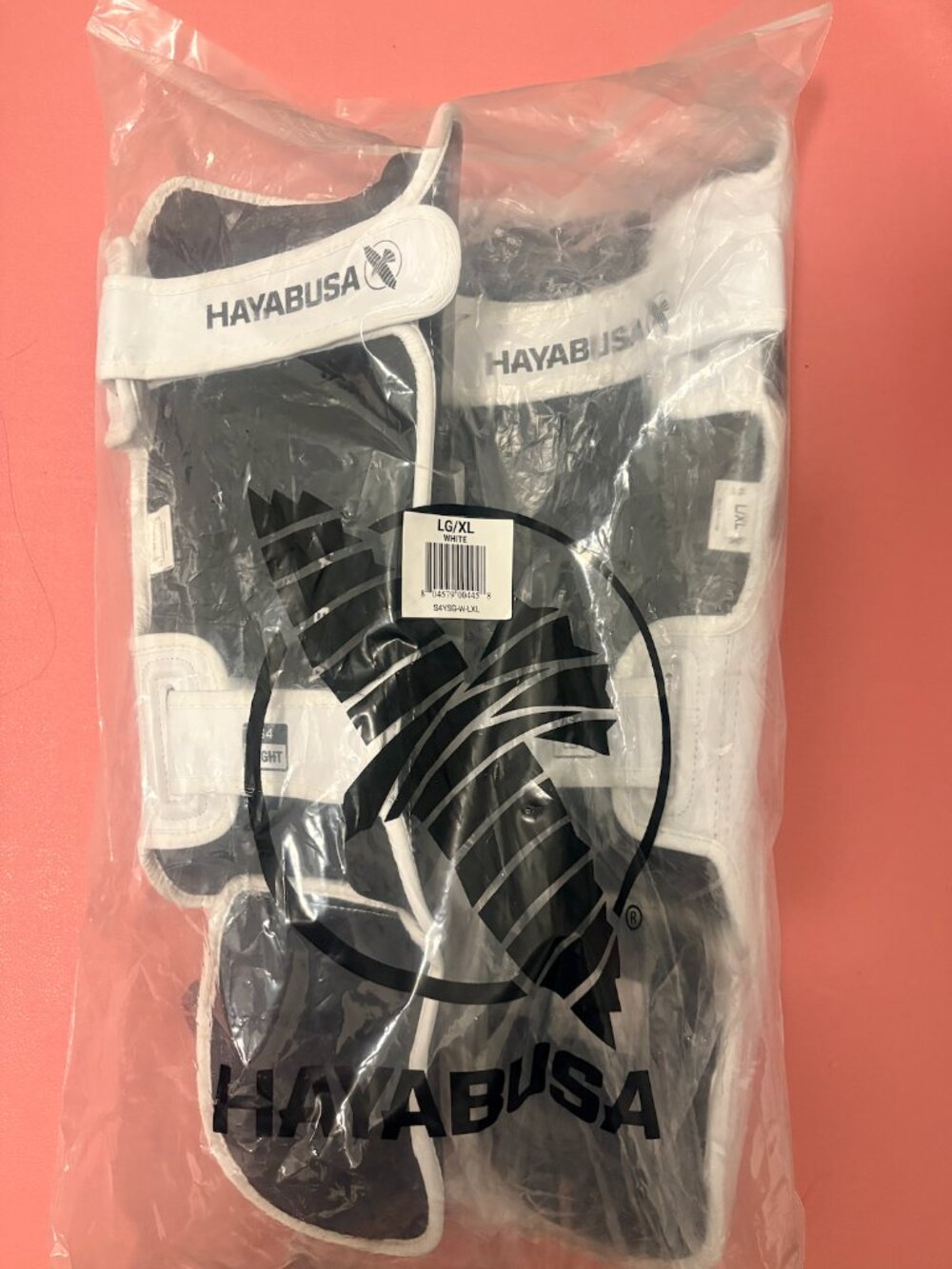 Hayabusa S4 Shin Guards L/XL Youth Petite Adult Kickboxing MMA NEW SEALED